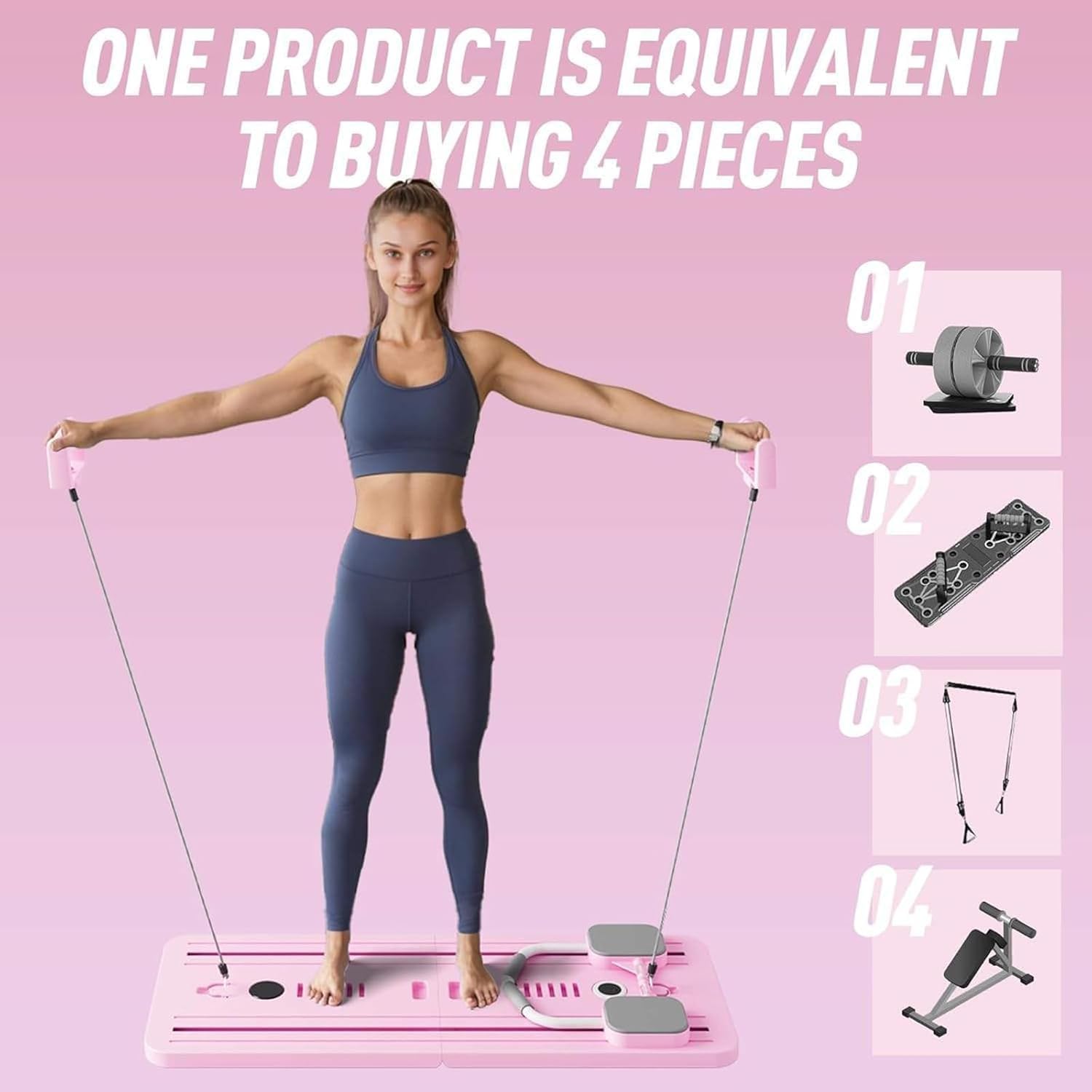 Multifunctional Abdominal Board Ab Core Trainer Abs Workout Equipment Pilates Board