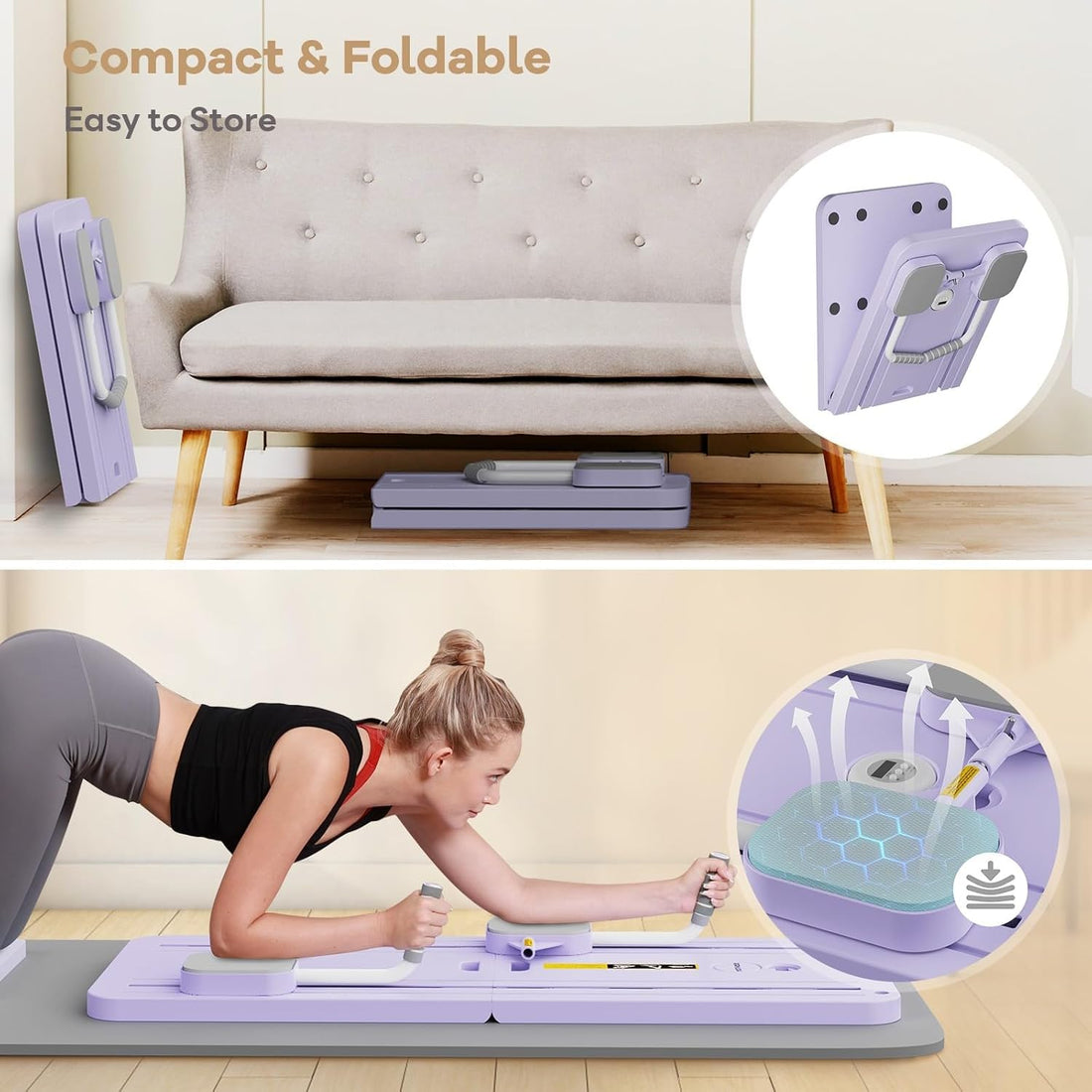 Multifunctional Abdominal Board Ab Core Trainer Abs Workout Equipment Pilates Board